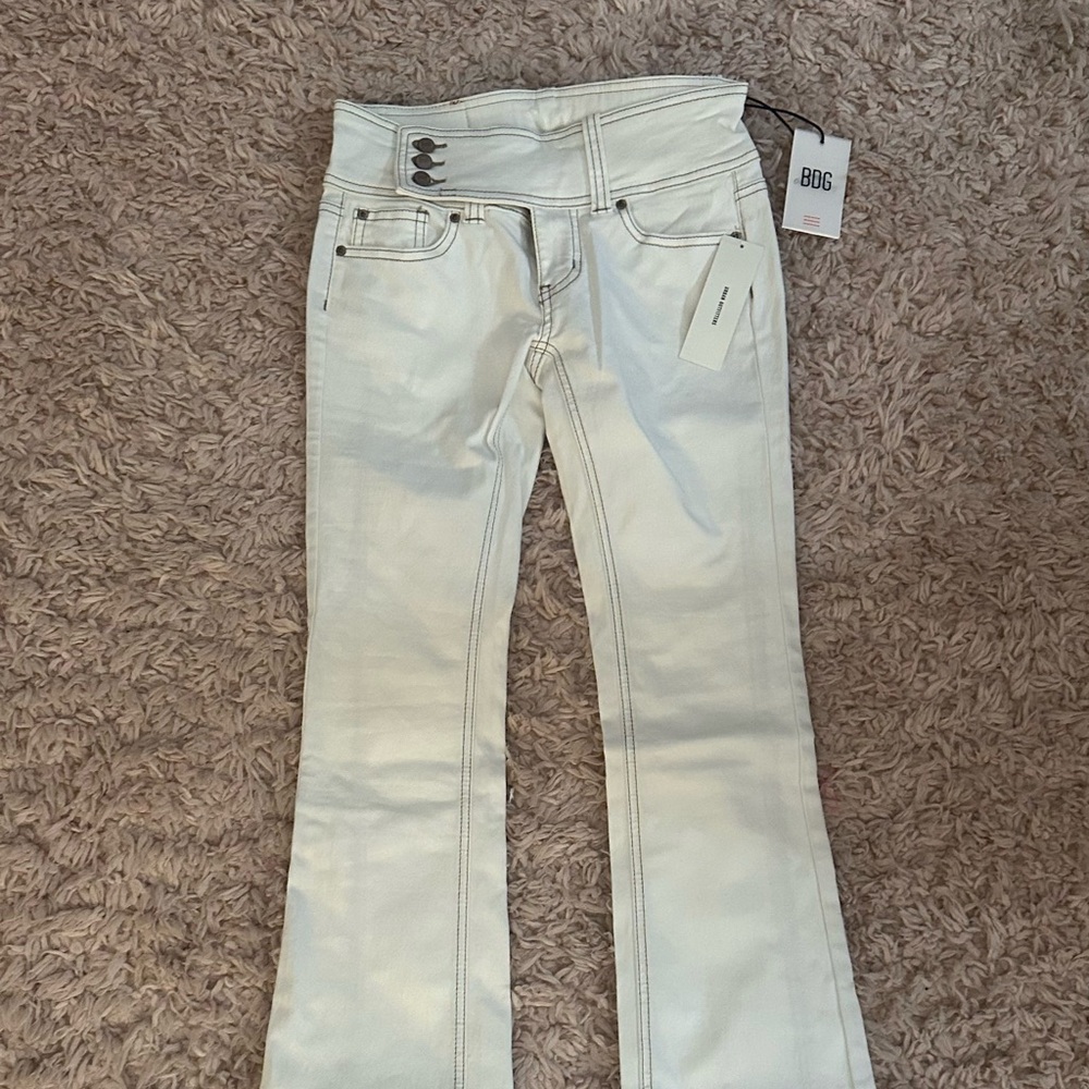 BRAND NEW BDG White Flare Leg Jeans
